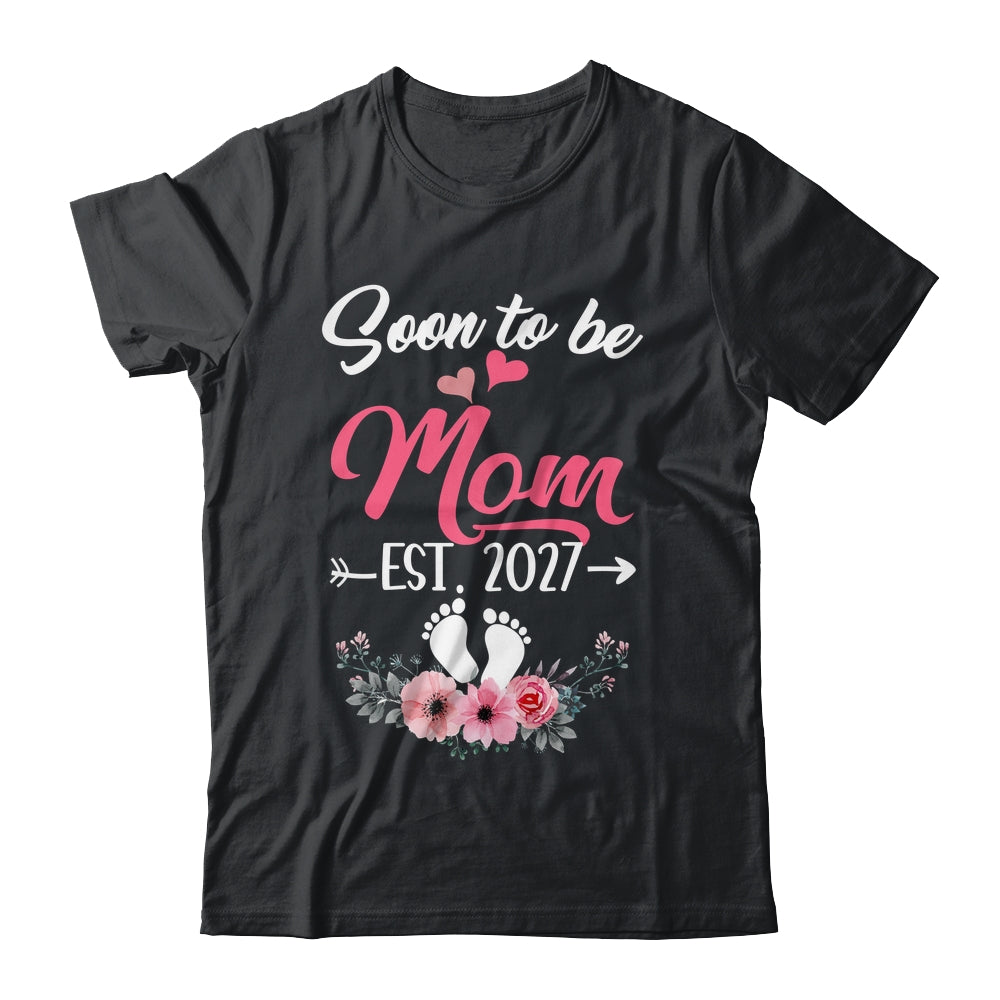 Soon To Be Mom Est 2027 Mothers Day First Time Mom Shirt & Tank Top | teecentury
