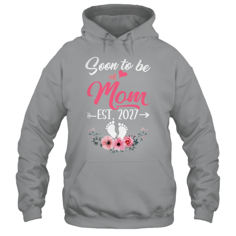 Soon To Be Mom Est 2027 Mothers Day First Time Mom Shirt & Tank Top | teecentury