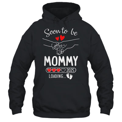 Soon To Be Mommy 2025 Loading Pregnancy Announcement Mommy Shirt & Tank Top | teecentury