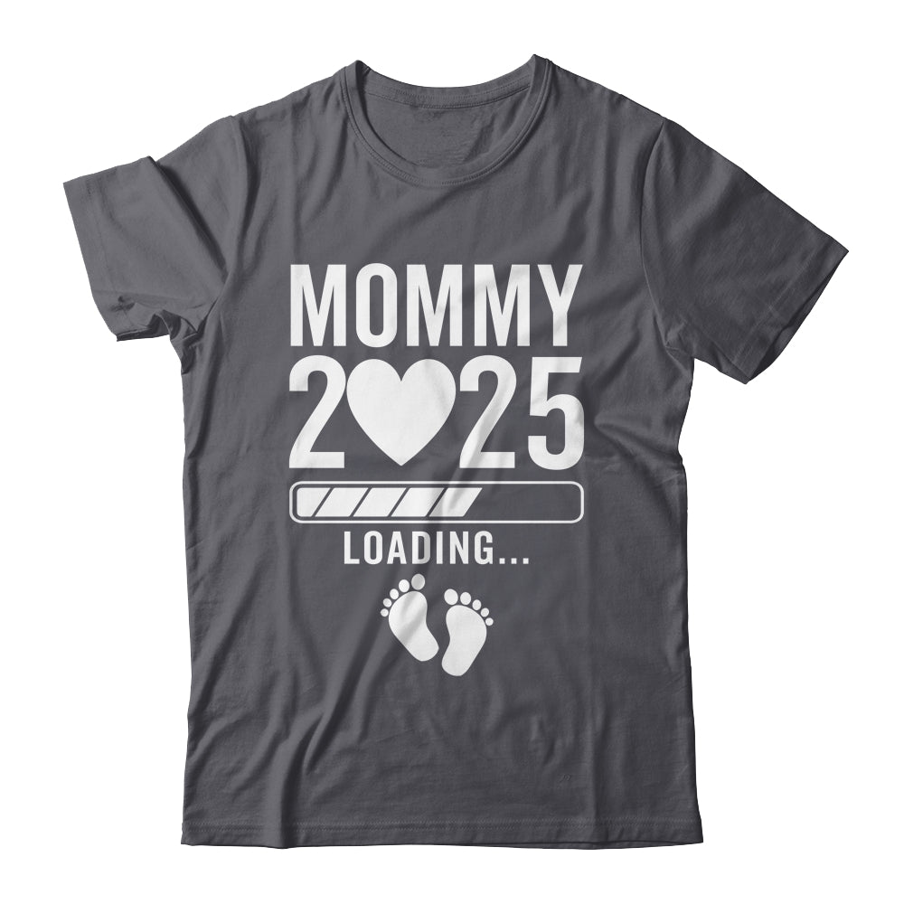 Soon To Be Mommy 2025 Pregnancy Announcement Loading Shirt & Tank Top | teecentury