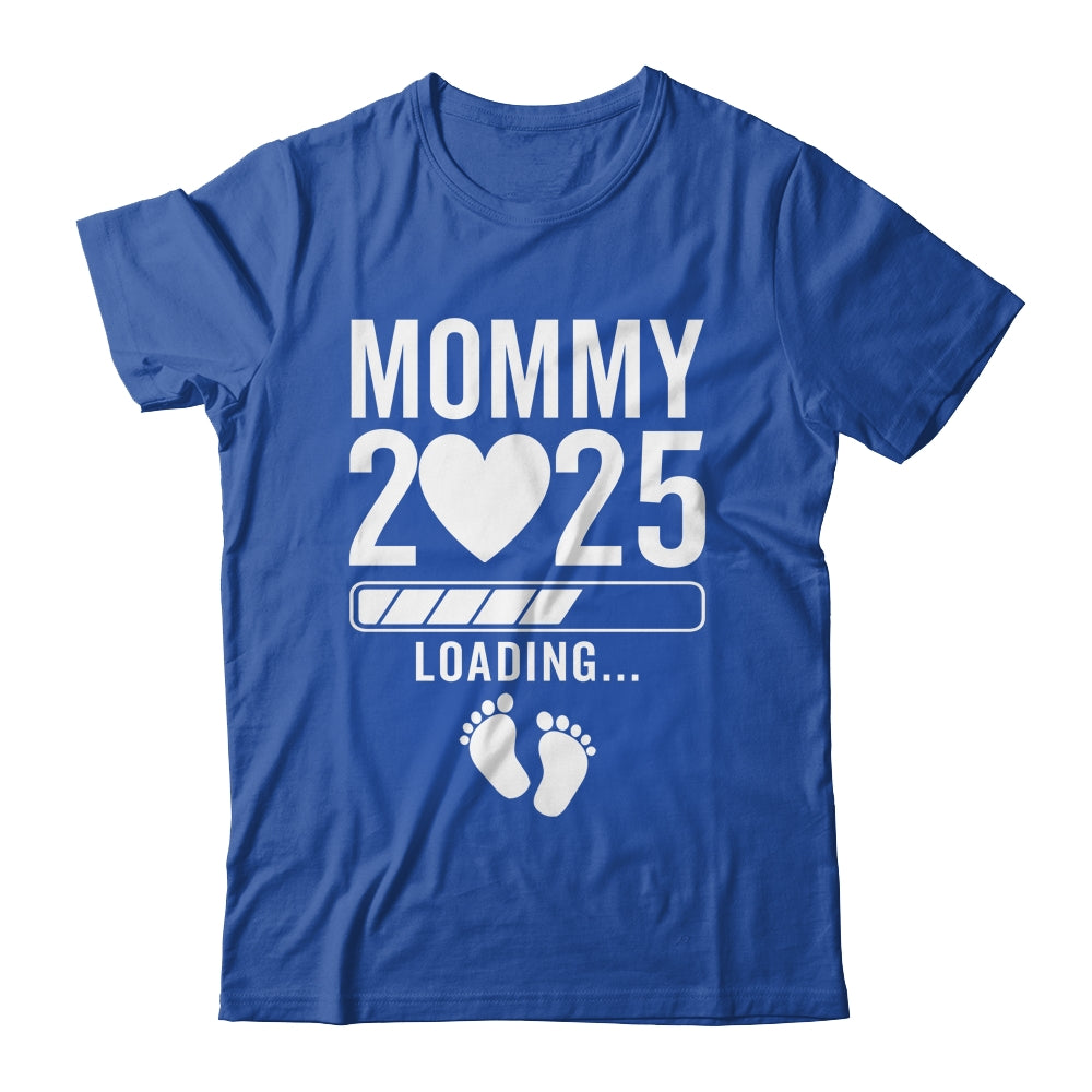 Soon To Be Mommy 2025 Pregnancy Announcement Loading Shirt & Tank Top | teecentury