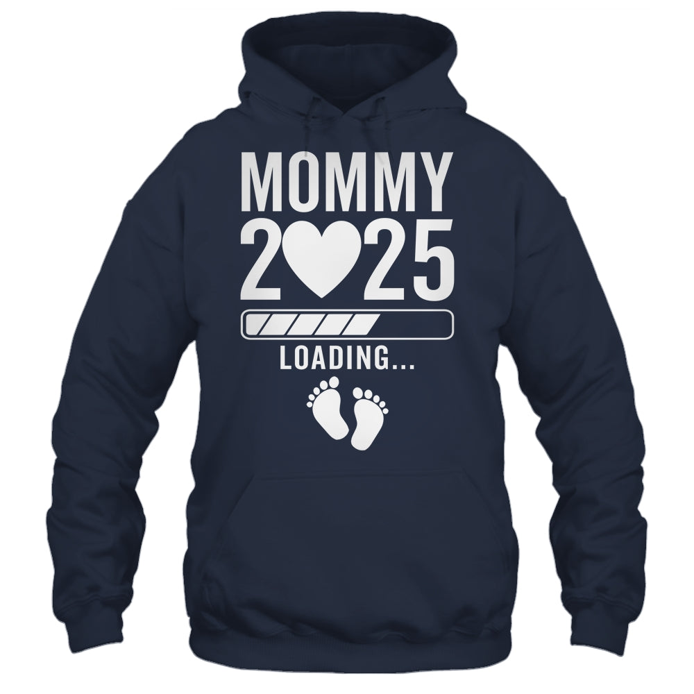 Soon To Be Mommy 2025 Pregnancy Announcement Loading Shirt & Tank Top | teecentury