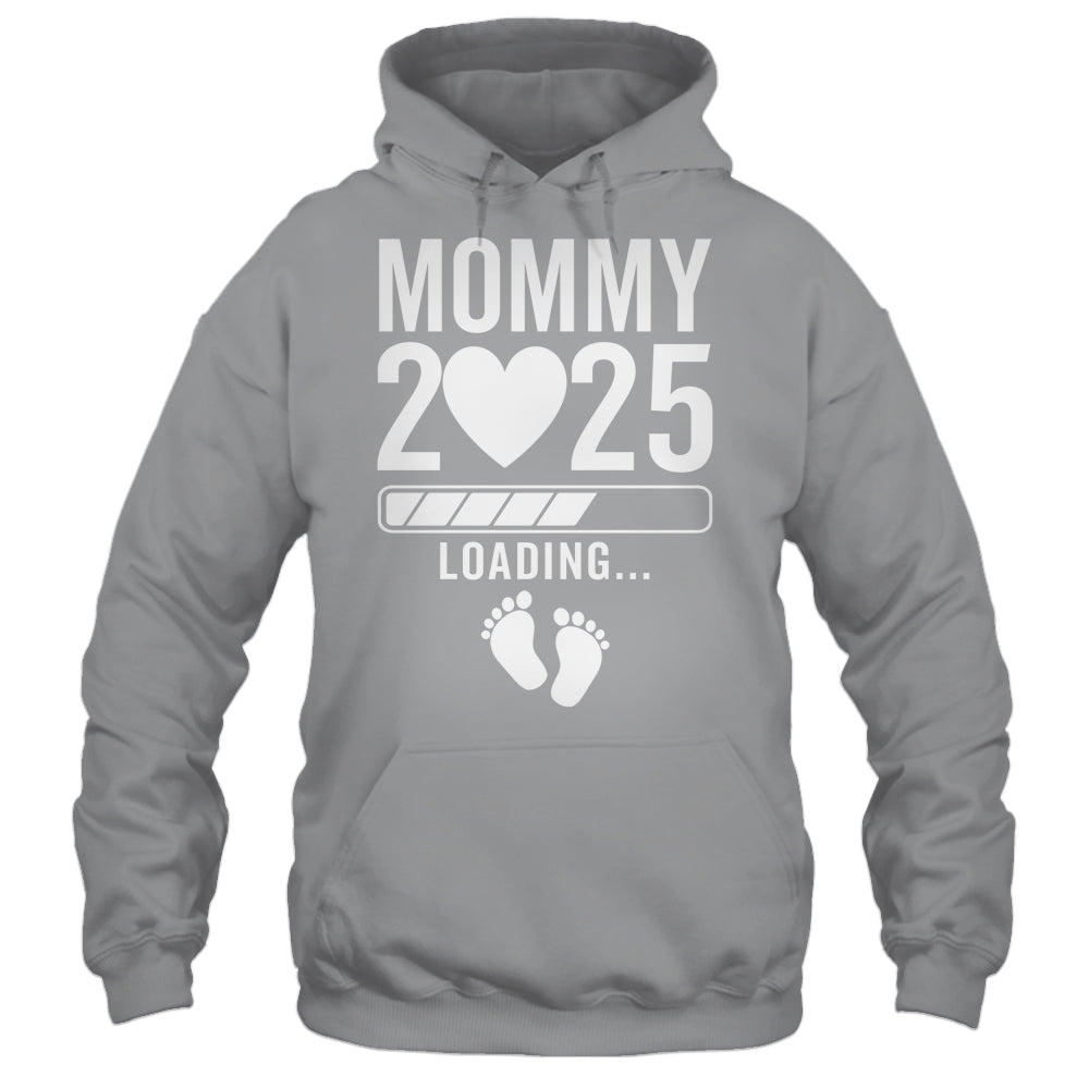 Soon To Be Mommy 2025 Pregnancy Announcement Loading Shirt & Tank Top | teecentury
