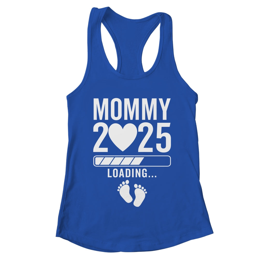 Soon To Be Mommy 2025 Pregnancy Announcement Loading Shirt & Tank Top | teecentury