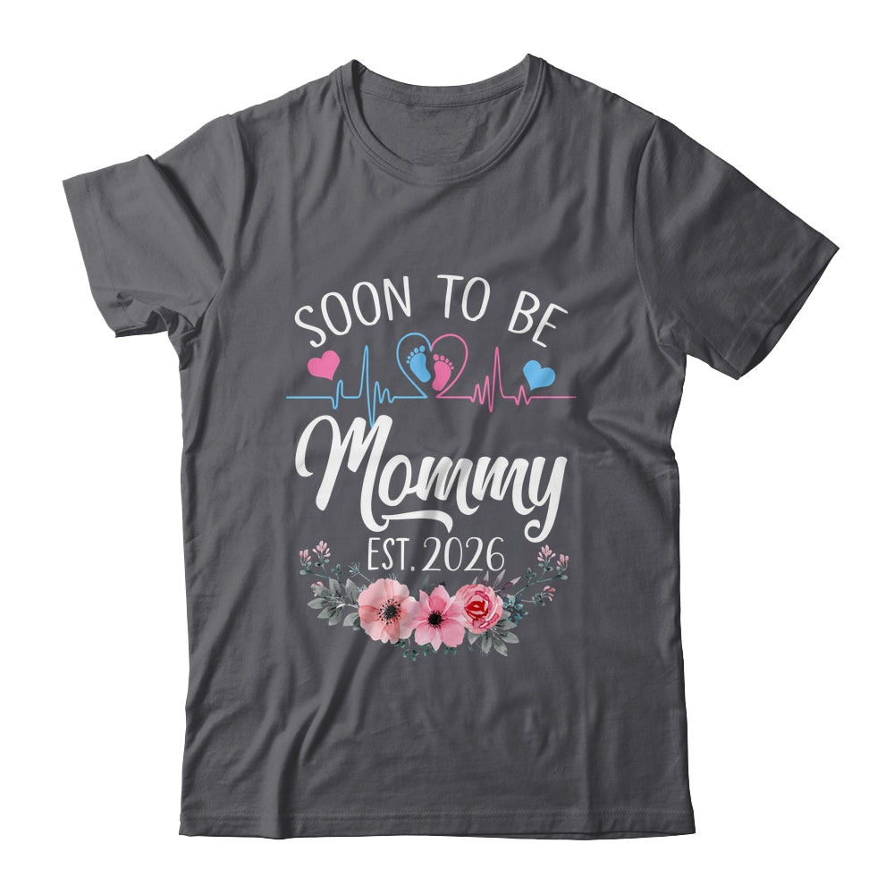 Soon To Be Mommy 2026 First Time Pregnancy Announcement Shirt & Tank Top | teecentury