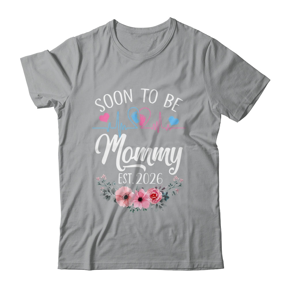 Soon To Be Mommy 2026 First Time Pregnancy Announcement Shirt & Tank Top | teecentury