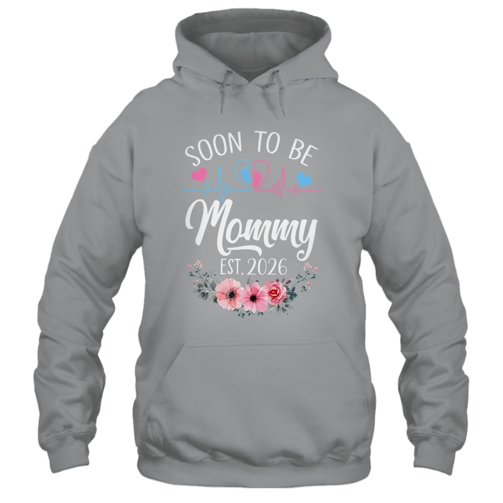 Soon To Be Mommy 2026 First Time Pregnancy Announcement Shirt & Tank Top | teecentury