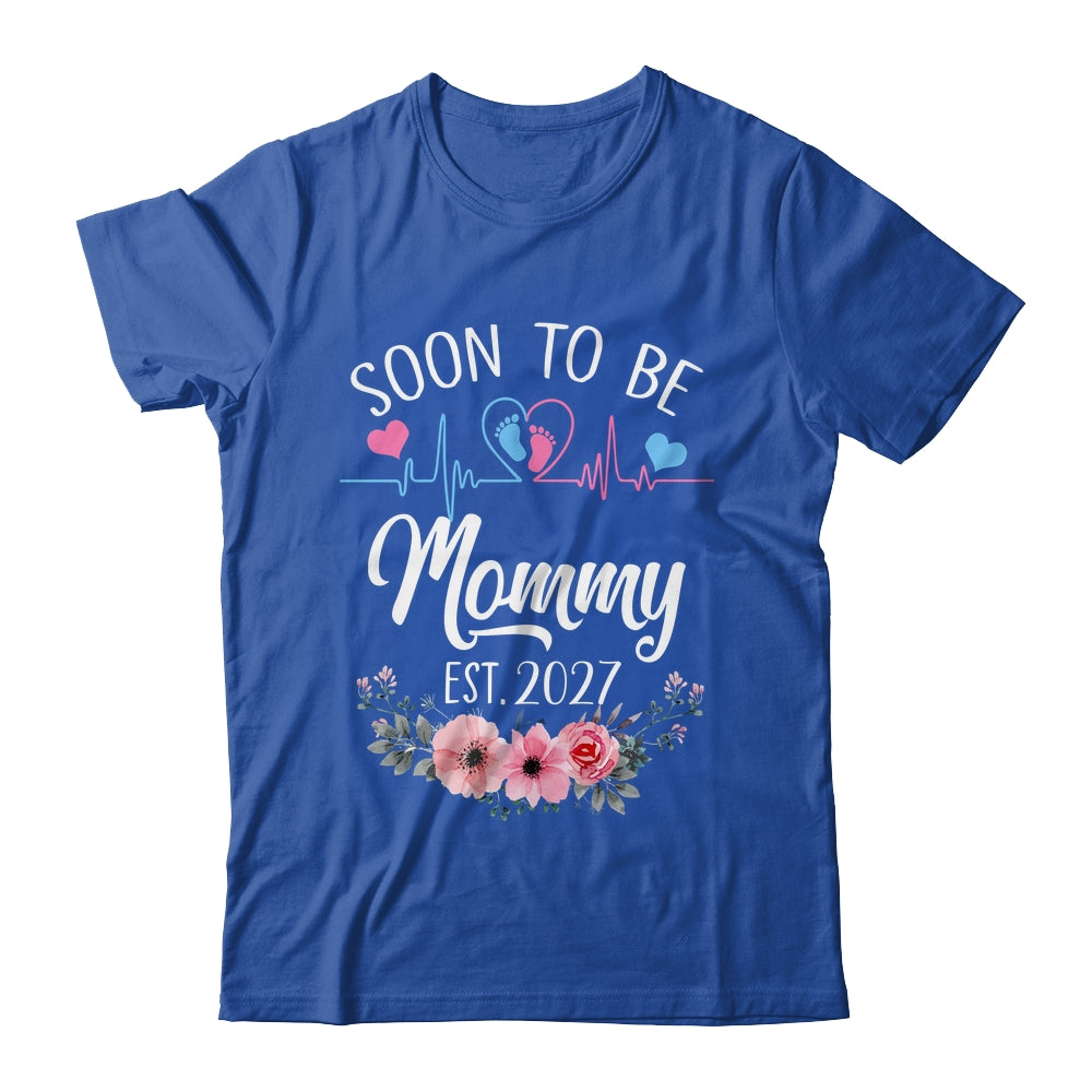 Soon To Be Mommy 2027 First Time Pregnancy Announcement Shirt & Tank Top | teecentury