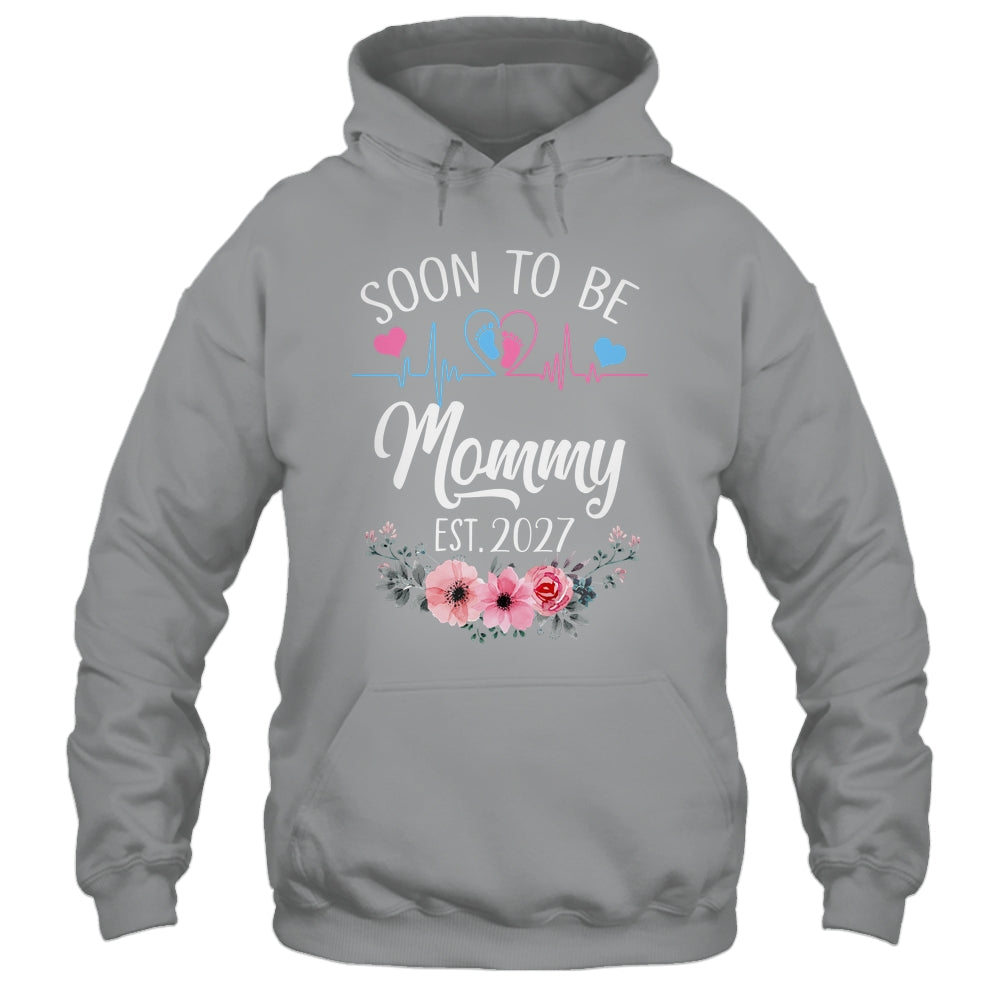 Soon To Be Mommy 2027 First Time Pregnancy Announcement Shirt & Tank Top | teecentury