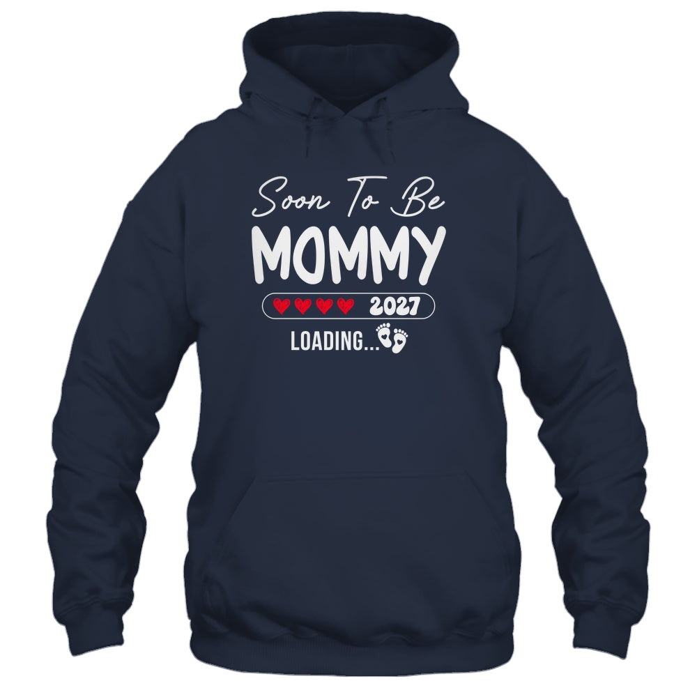 Soon To Be Mommy 2027 Loading Promoted To Mommy Est 2027 Shirt & Tank Top | teecentury