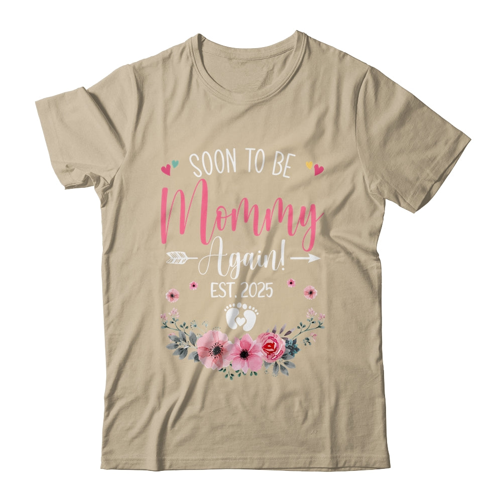 Soon To Be Mommy Again Est 2025 Mothers Day Shirt & Tank Top | teecentury