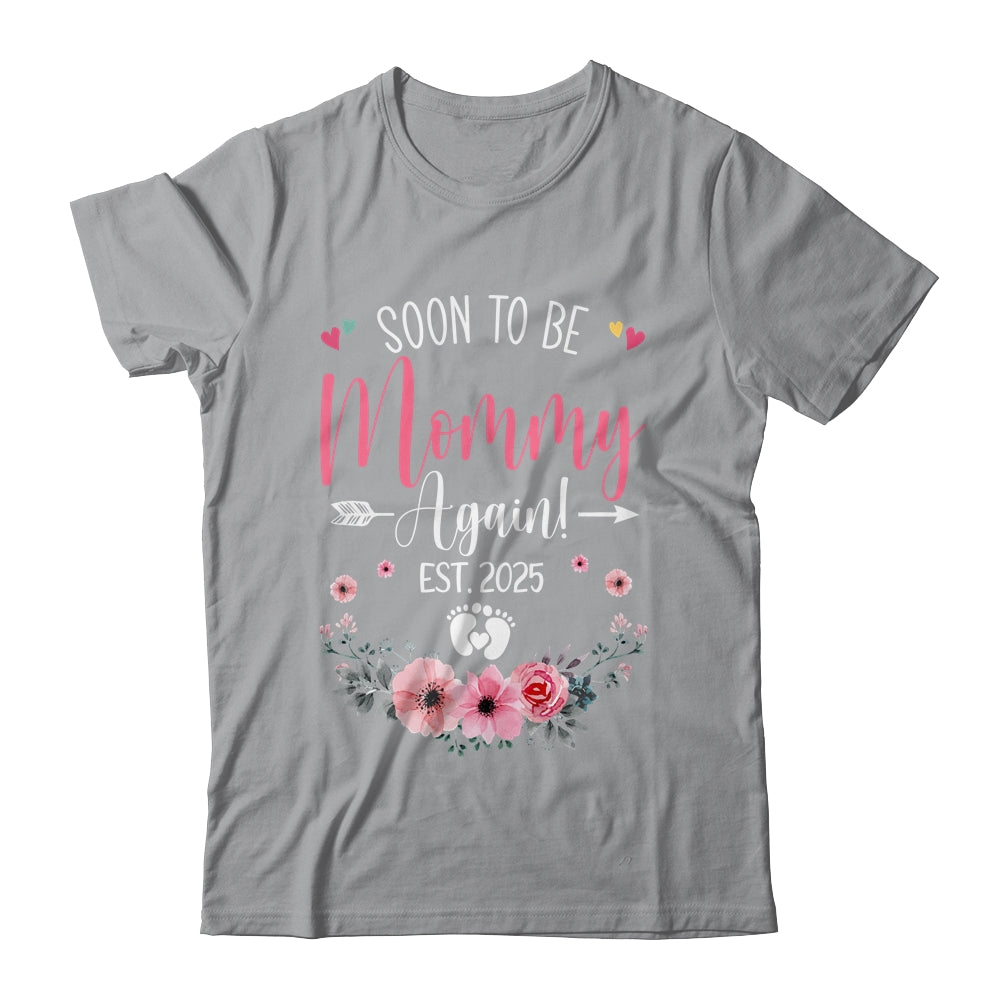 Soon To Be Mommy Again Est 2025 Mothers Day Shirt & Tank Top | teecentury