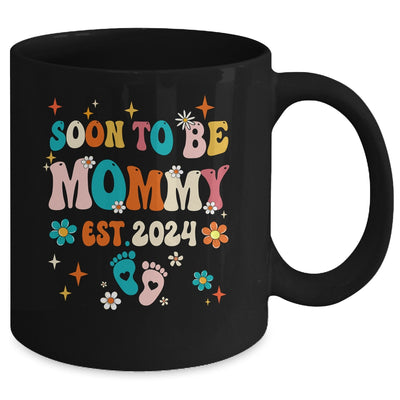Soon To Be Mommy Est 2024 Pregnancy Announcement Groovy Mug | teecentury