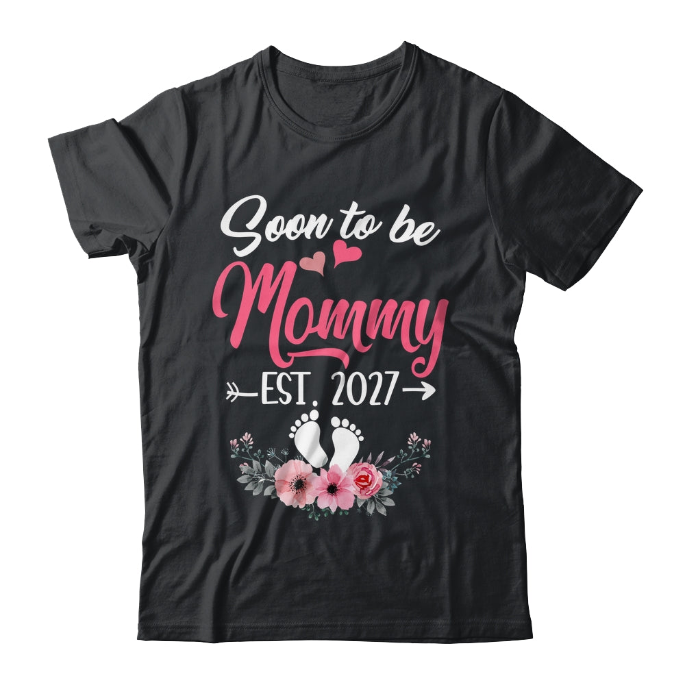 Soon To Be Mommy Est 2027 Mothers Day First Time Mommy Shirt & Tank Top | teecentury