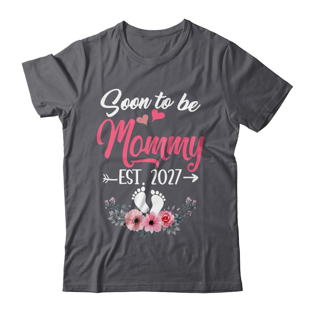 Soon To Be Mommy Est 2027 Mothers Day First Time Mommy Shirt & Tank Top | teecentury