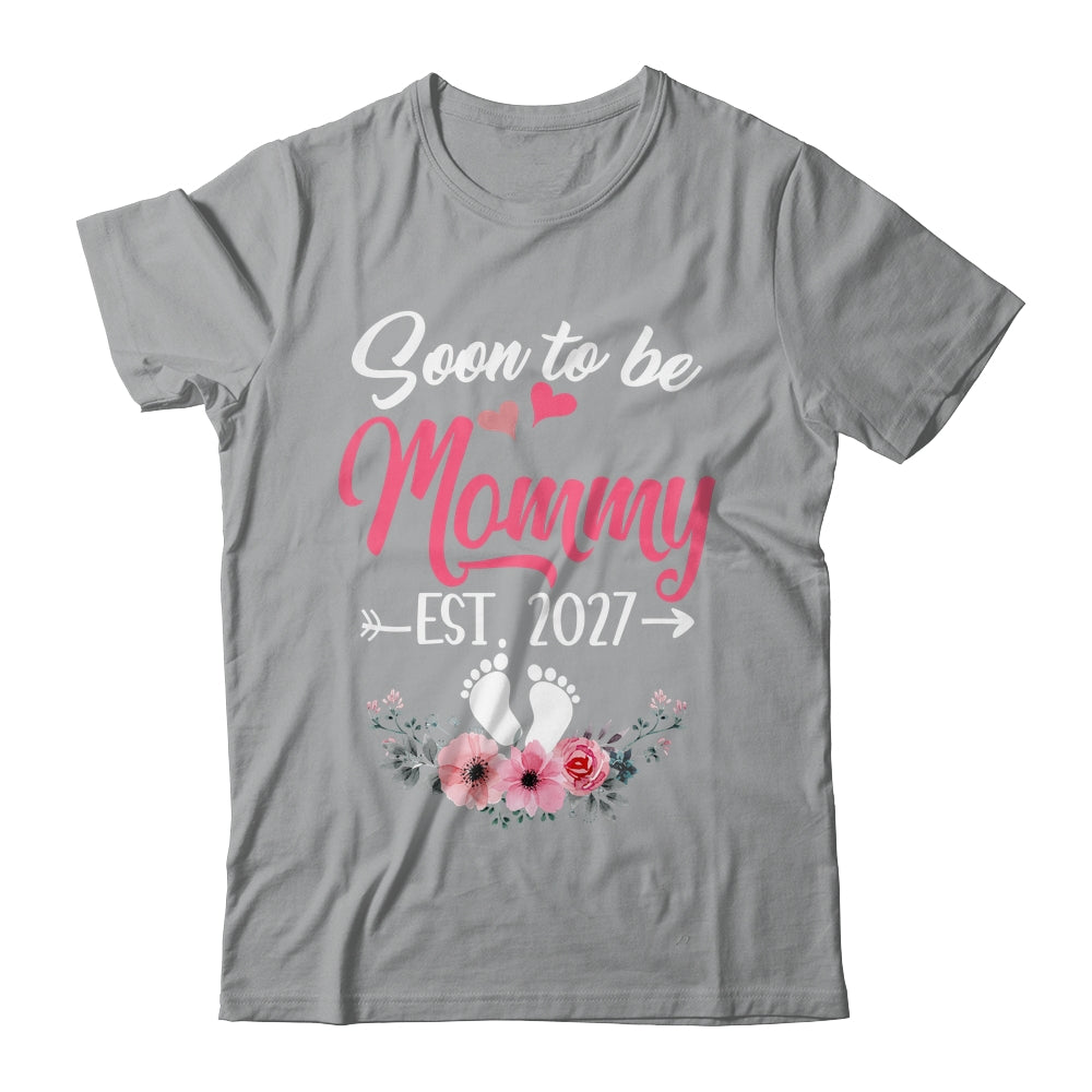 Soon To Be Mommy Est 2027 Mothers Day First Time Mommy Shirt & Tank Top | teecentury