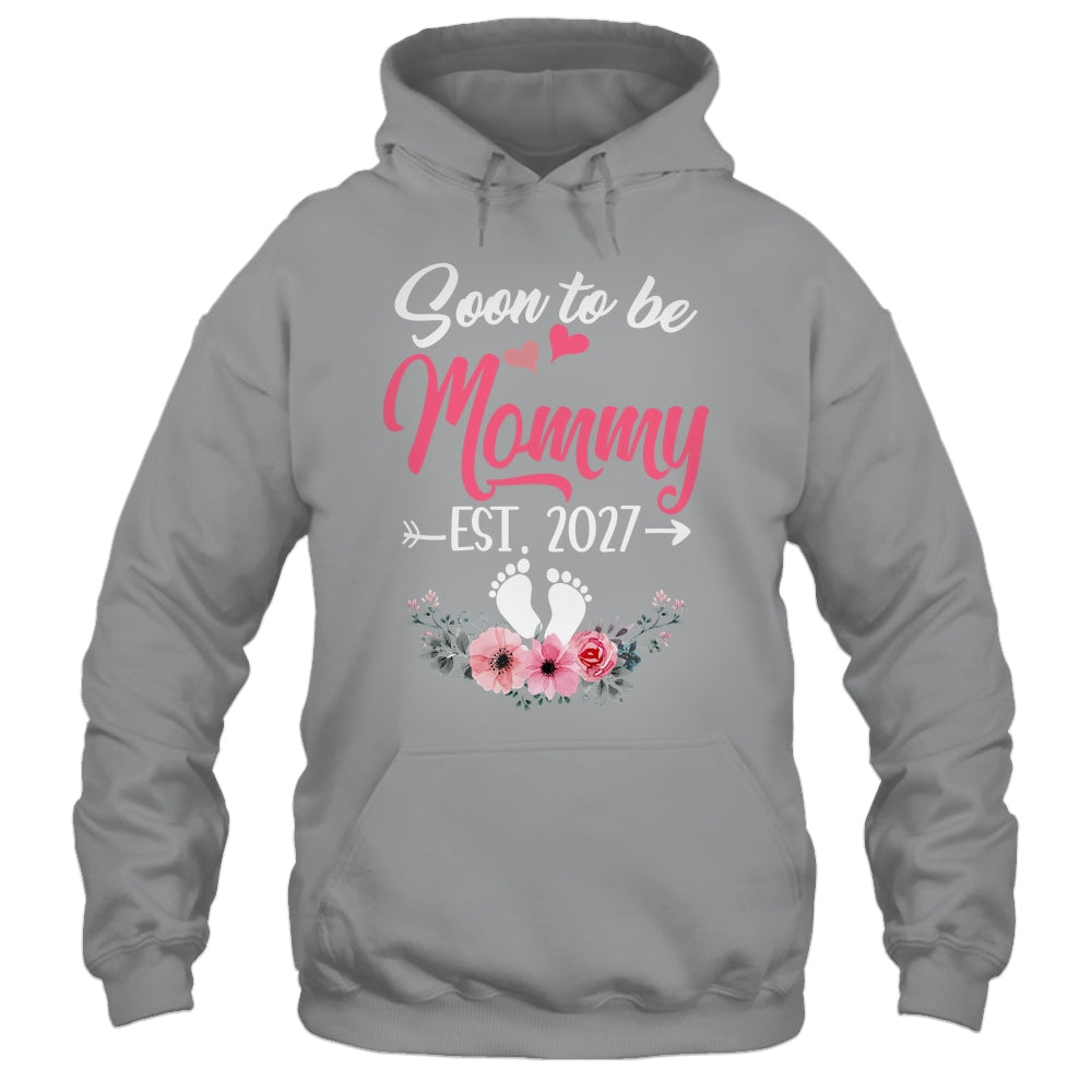 Soon To Be Mommy Est 2027 Mothers Day First Time Mommy Shirt & Tank Top | teecentury
