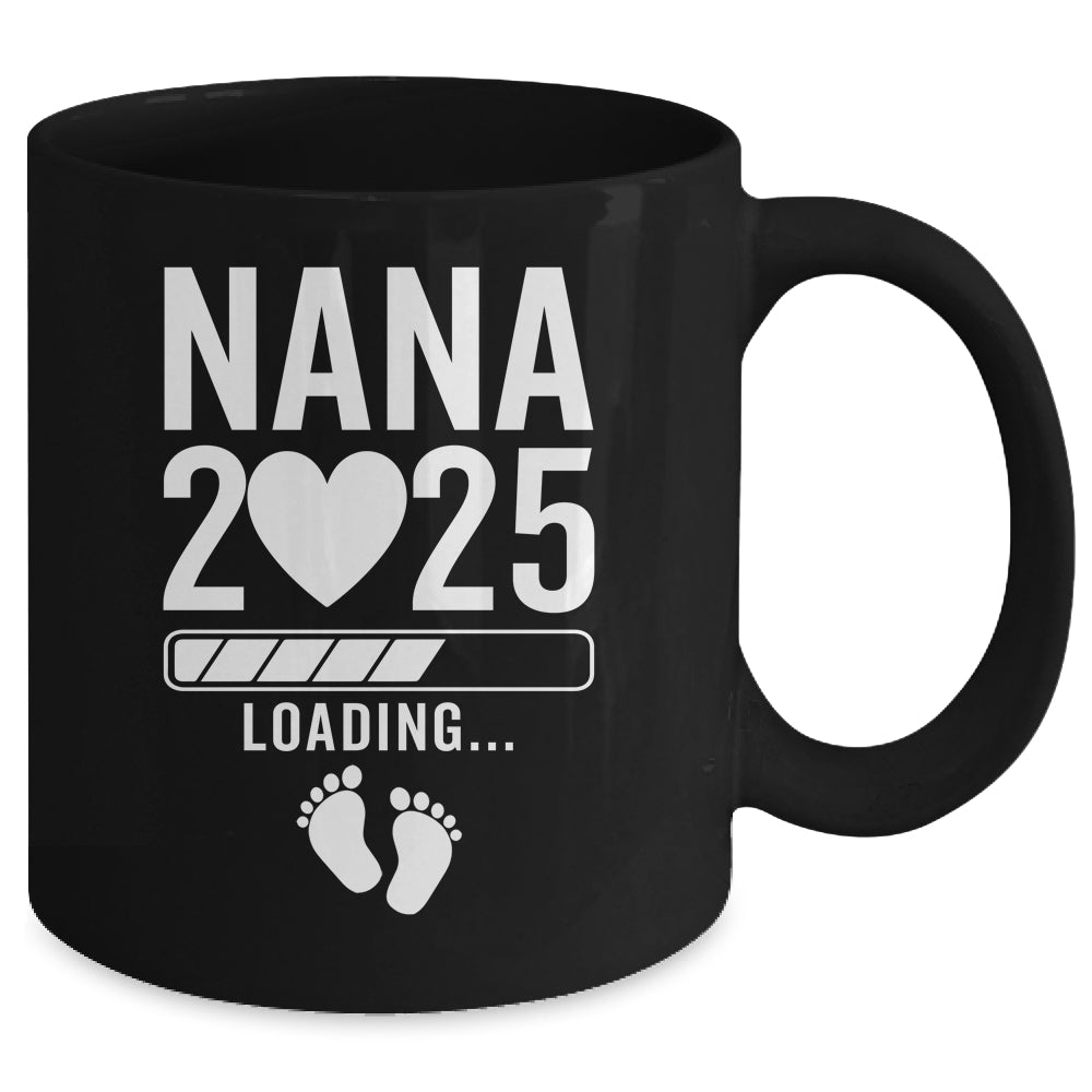 Soon To Be Nana 2025 Pregnancy Announcement Loading Mug | teecentury