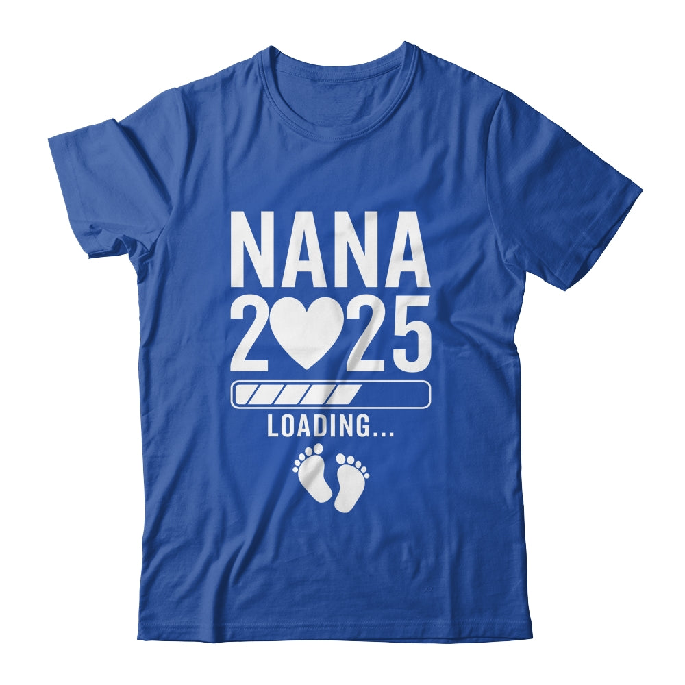 Soon To Be Nana 2025 Pregnancy Announcement Loading Shirt & Tank Top | teecentury