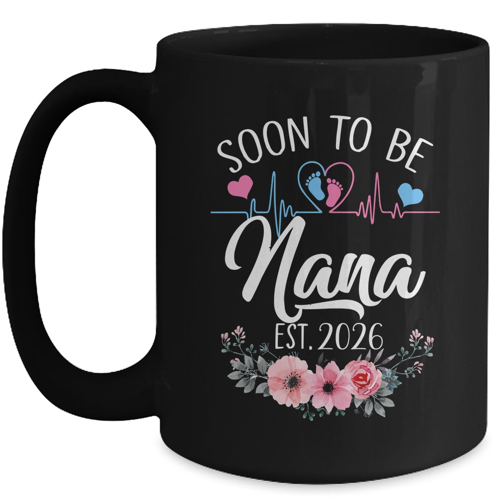 Soon To Be Nana 2026 First Time Pregnancy Announcement Mug | teecentury