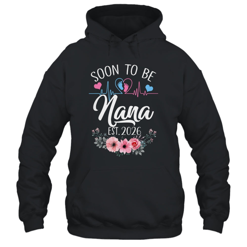 Soon To Be Nana 2026 First Time Pregnancy Announcement Shirt & Tank Top | teecentury