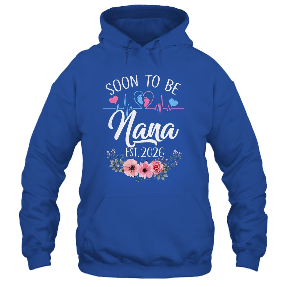 Soon To Be Nana 2026 First Time Pregnancy Announcement Shirt & Tank Top | teecentury
