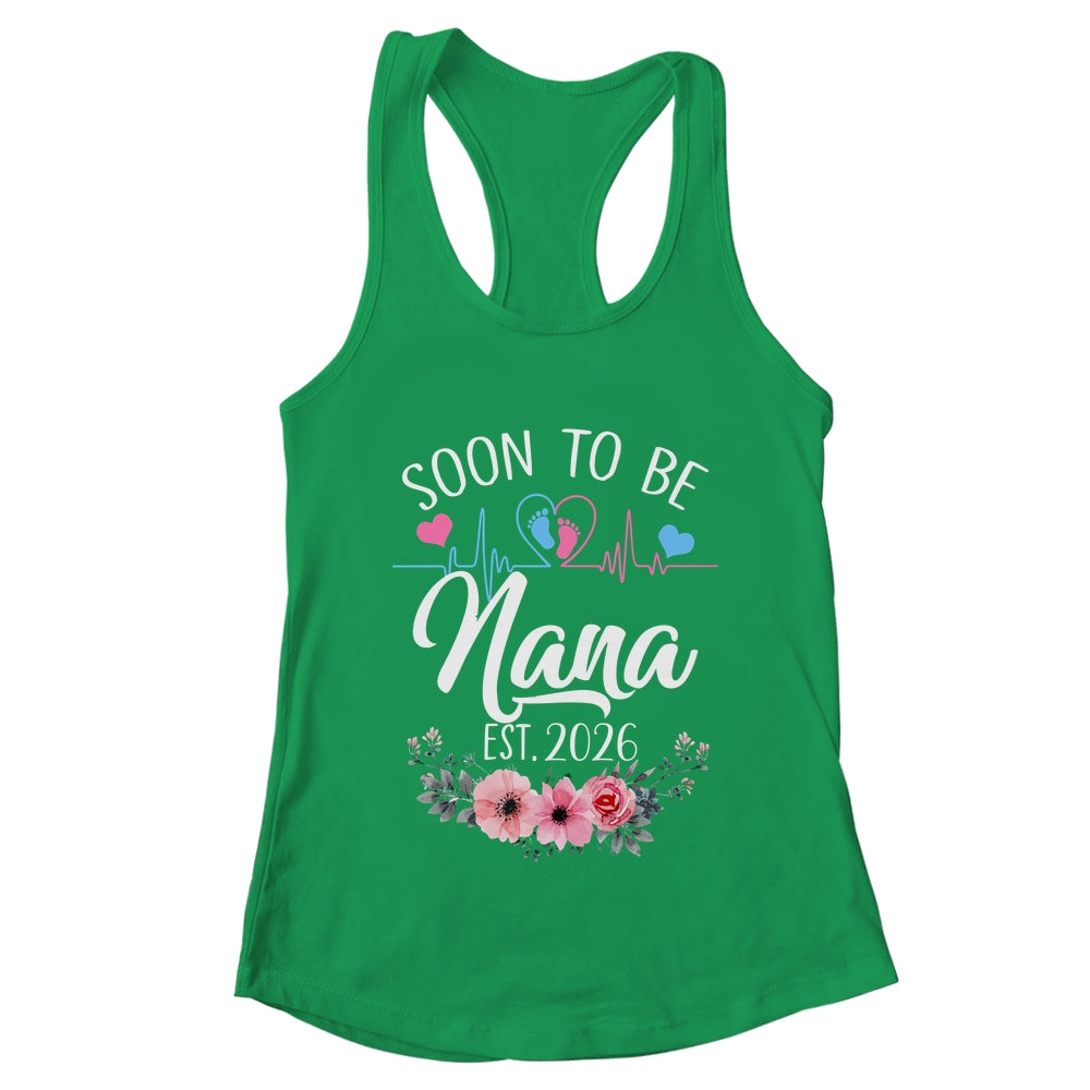Soon To Be Nana 2026 First Time Pregnancy Announcement Shirt & Tank Top | teecentury