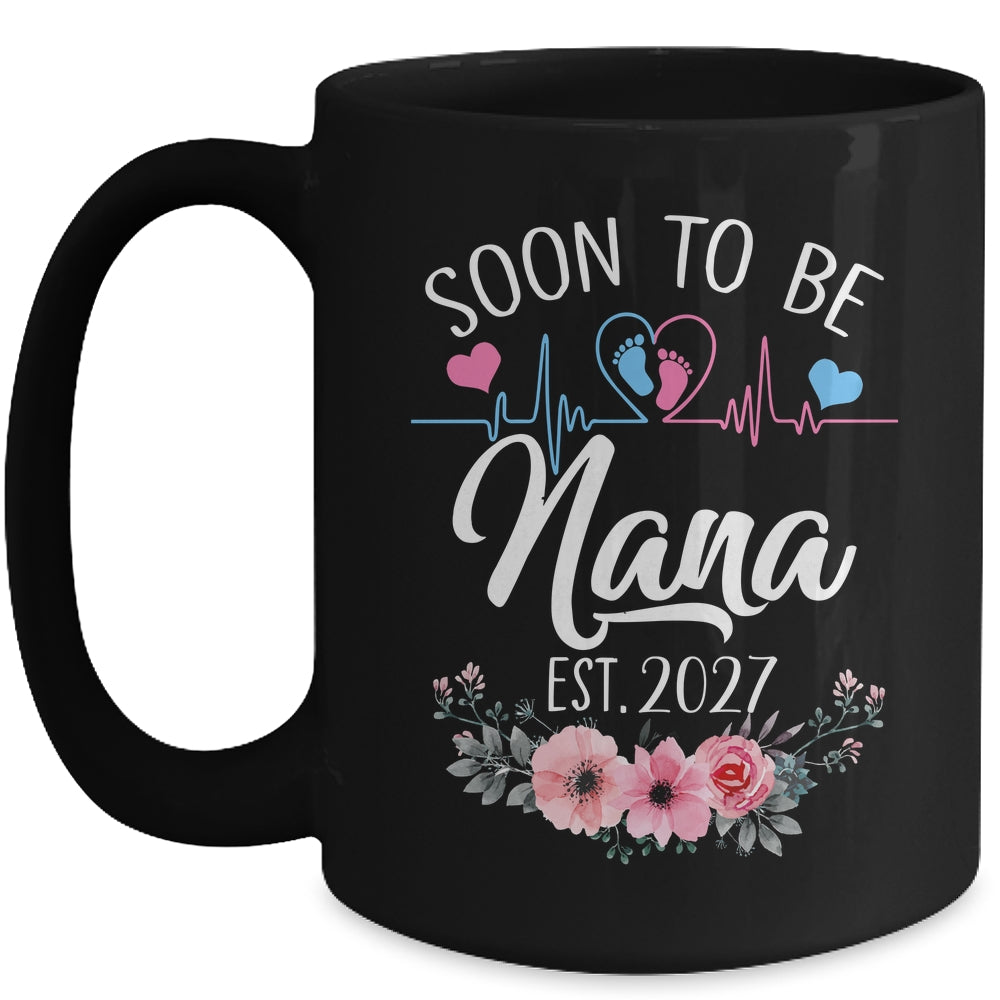 Soon To Be Nana 2027 First Time Pregnancy Announcement Mug | teecentury