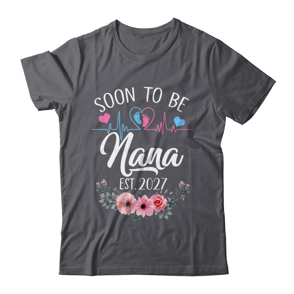 Soon To Be Nana 2027 First Time Pregnancy Announcement Shirt & Tank Top | teecentury