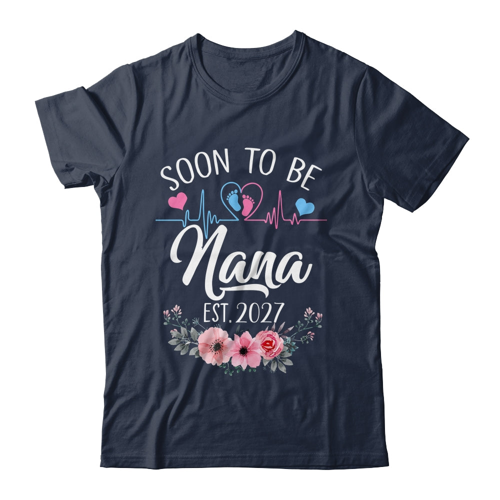 Soon To Be Nana 2027 First Time Pregnancy Announcement Shirt & Tank Top | teecentury