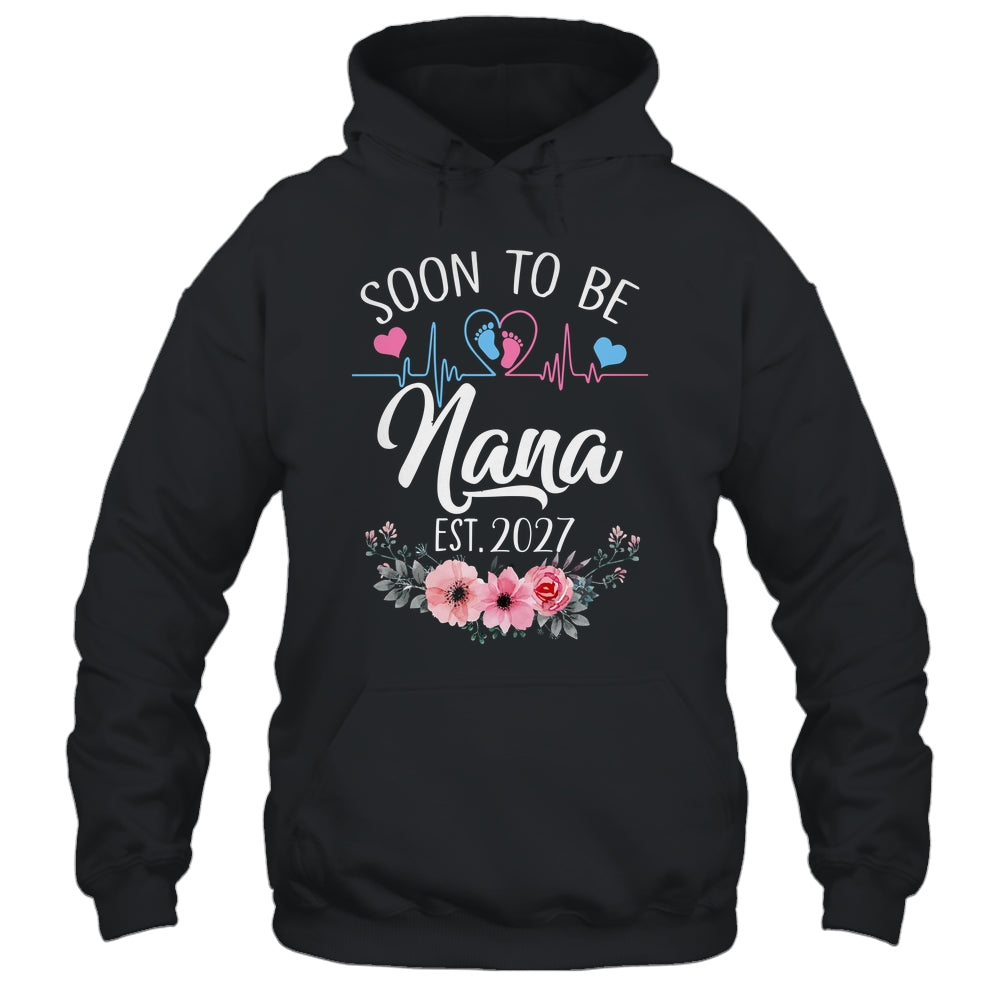 Soon To Be Nana 2027 First Time Pregnancy Announcement Shirt & Tank Top | teecentury