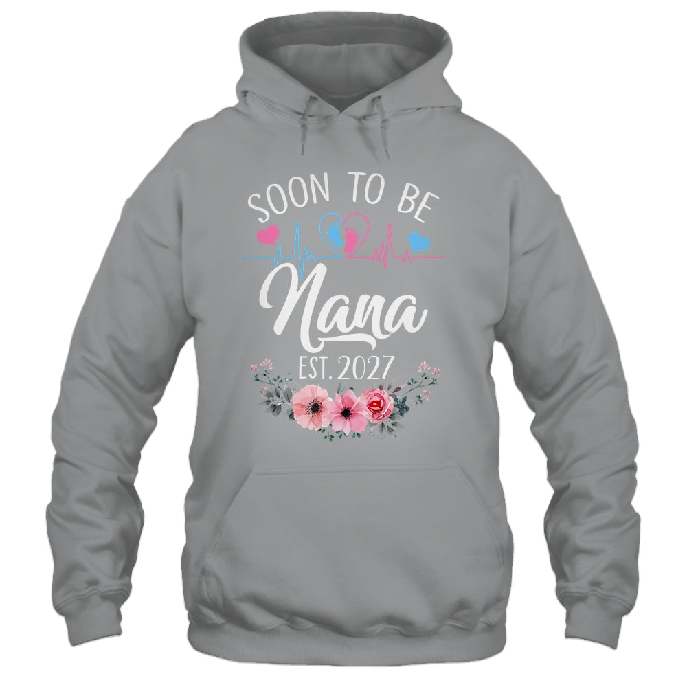 Soon To Be Nana 2027 First Time Pregnancy Announcement Shirt & Tank Top | teecentury
