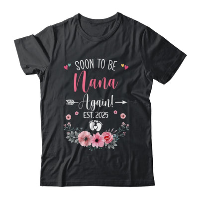 Soon To Be Nana Again Est 2025 Mothers Day Shirt & Tank Top | teecentury