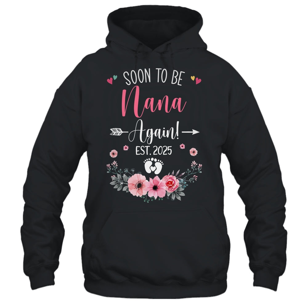 Soon To Be Nana Again Est 2025 Mothers Day Shirt & Tank Top | teecentury