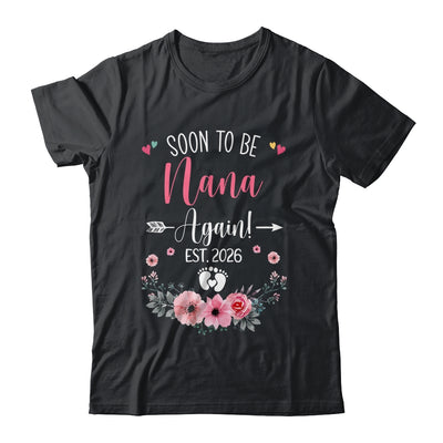 Soon To Be Nana Again Est 2026 Mothers Day Shirt & Tank Top | teecentury