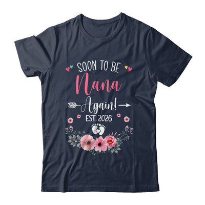 Soon To Be Nana Again Est 2026 Mothers Day Shirt & Tank Top | teecentury