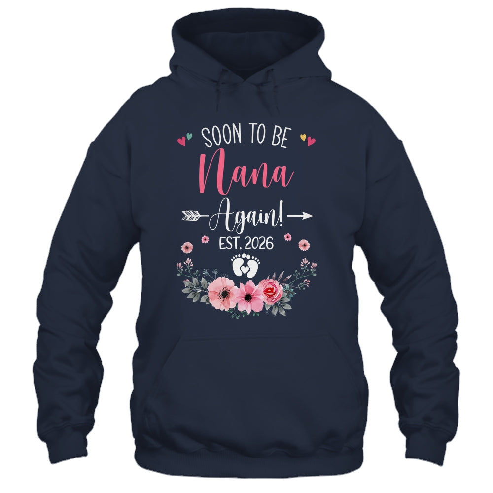 Soon To Be Nana Again Est 2026 Mothers Day Shirt & Tank Top | teecentury
