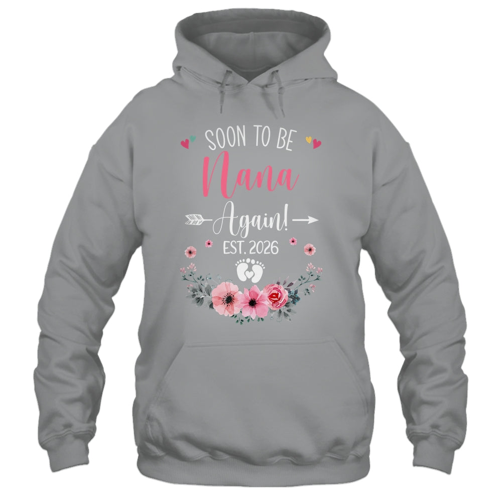 Soon To Be Nana Again Est 2026 Mothers Day Shirt & Tank Top | teecentury