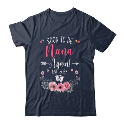 Soon To Be Nana Again Est 2027 Mothers Day Shirt & Tank Top | teecentury