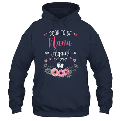 Soon To Be Nana Again Est 2027 Mothers Day Shirt & Tank Top | teecentury