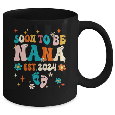 Soon To Be Nana Est 2024 Pregnancy Announcement Groovy Mug | teecentury