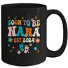 Soon To Be Nana Est 2024 Pregnancy Announcement Groovy Mug | teecentury