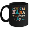Soon To Be Nana Est 2025 Pregnancy Announcement Groovy Mug | teecentury