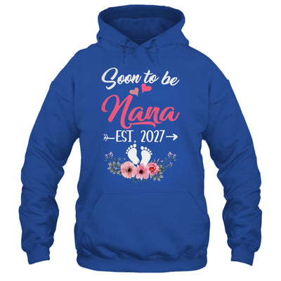 Soon To Be Nana Est 2027 Mothers Day First Time Nana Shirt & Tank Top | teecentury