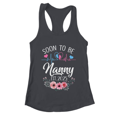 Soon To Be Nanny 2025 First Time Pregnancy Announcement Shirt & Tank Top | teecentury