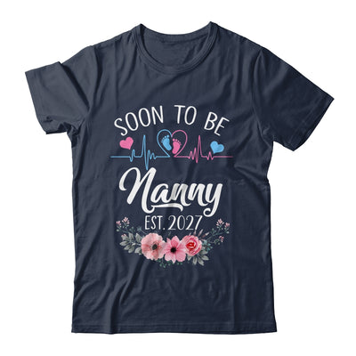 Soon To Be Nanny 2027 First Time Pregnancy Announcement Shirt & Tank Top | teecentury