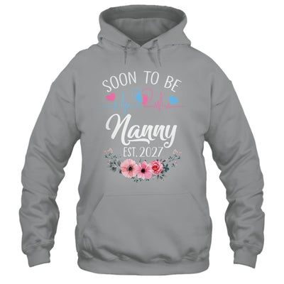 Soon To Be Nanny 2027 First Time Pregnancy Announcement Shirt & Tank Top | teecentury