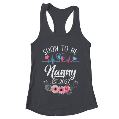 Soon To Be Nanny 2027 First Time Pregnancy Announcement Shirt & Tank Top | teecentury