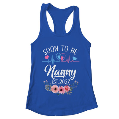 Soon To Be Nanny 2027 First Time Pregnancy Announcement Shirt & Tank Top | teecentury