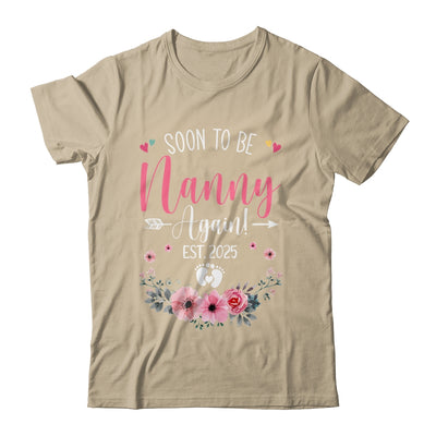Soon To Be Nanny Again Est 2025 Mothers Day Shirt & Tank Top | teecentury